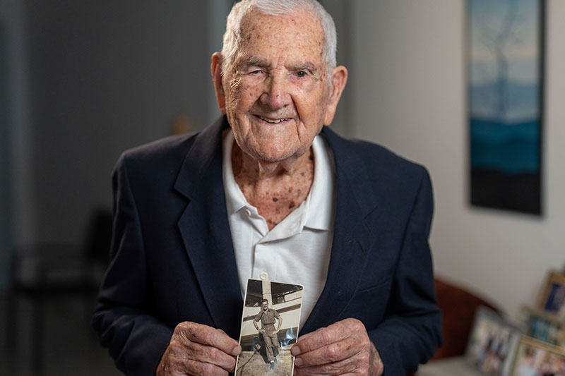 WWII veteran Leslie Sinclair