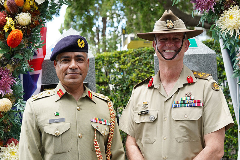 Representatives of the Australia and Pakistan's Army