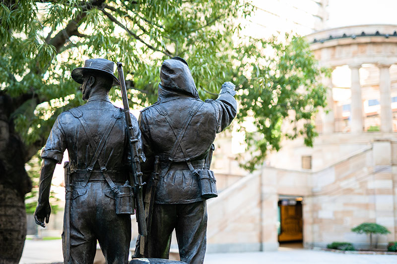 Korean Veterans' Memorial at ANZAC Square in Brisbane.