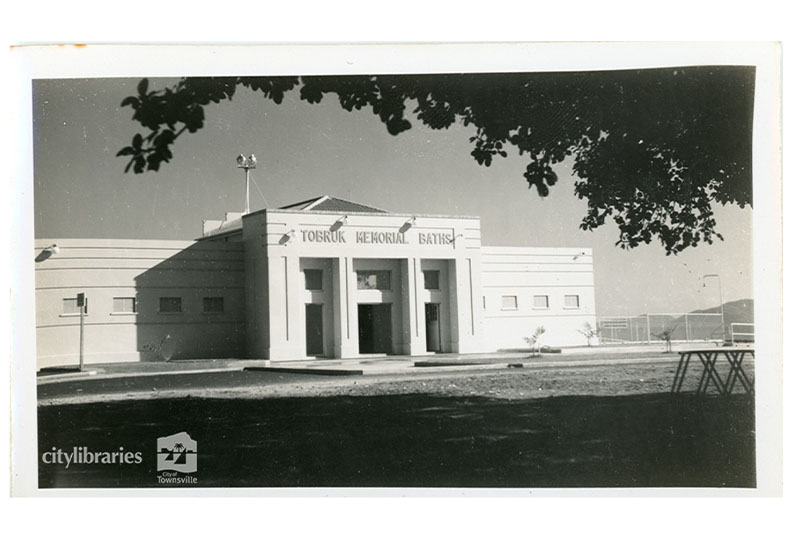 Tobruk Memorial Baths in Townsville. Photographer unknown, c.1950, Townsville City Libraries.