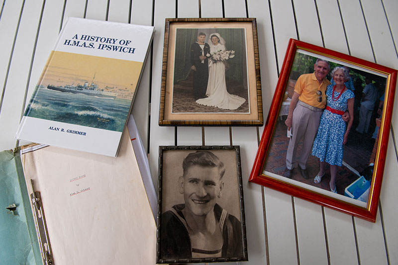 After retiring, Alan Grimmer wrote a book about HMAS Ipswich